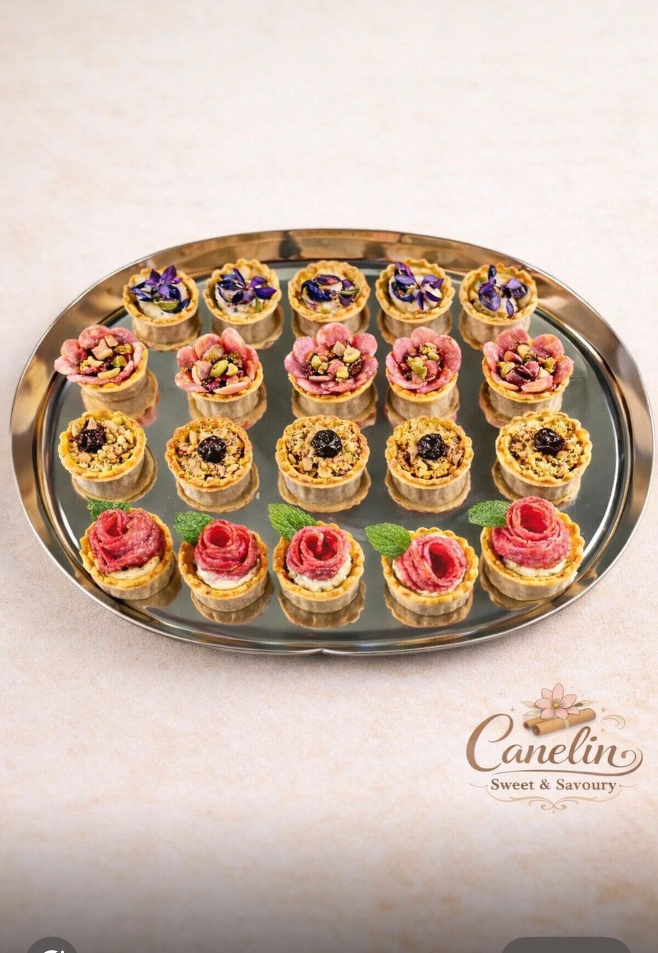 Salami Pate Tartlet by Canelin Sweet & Savoury