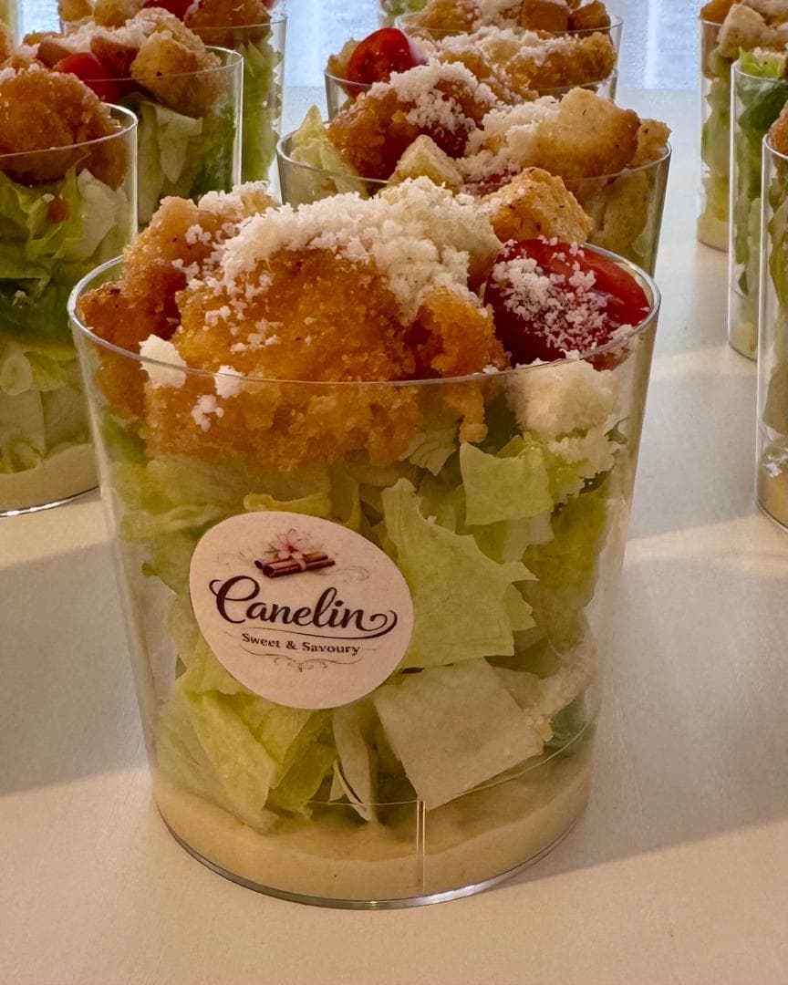 Shot Glass Caesar Salad by Canelin Sweet & Savoury